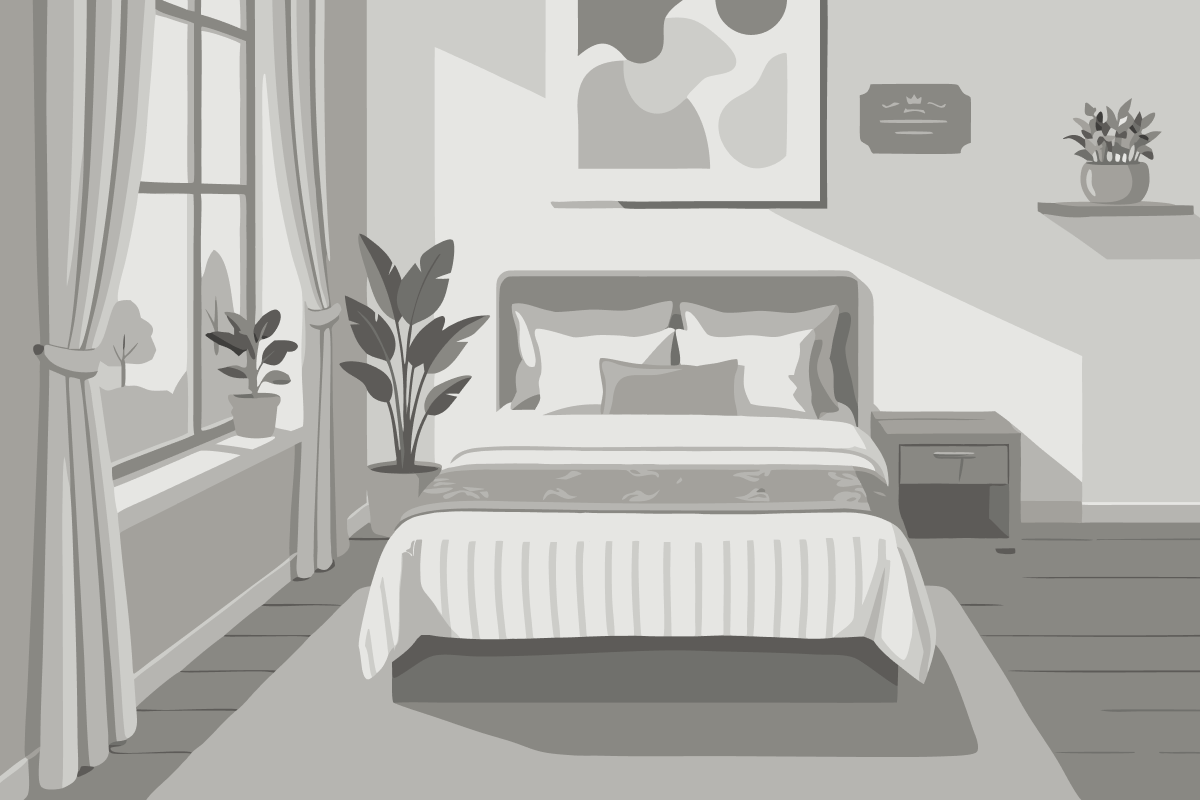 Standard-Zimmer mit Queensize-Bett inkl. Wintergarten-Varieté-Ticket